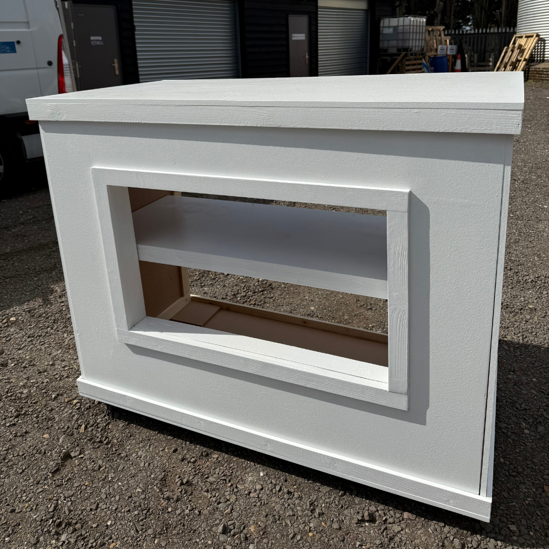 White Cart With TV Display - Image 2