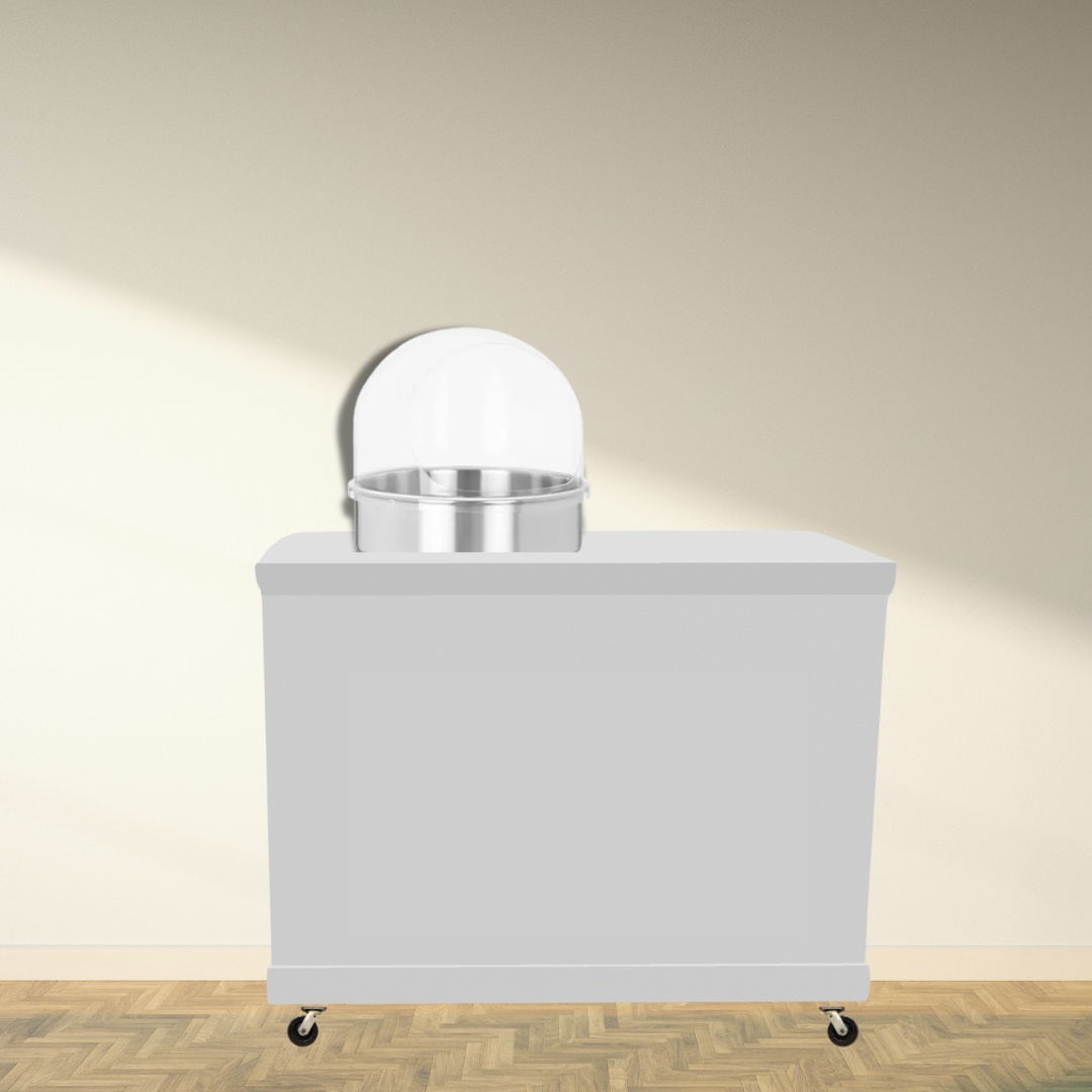 Candy Floss White Cart – The Ultimate Sweet Treat Station!