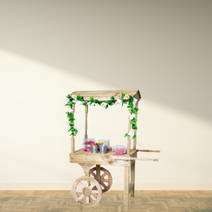 6ft Rustic Cart – The Perfect Sweet Station