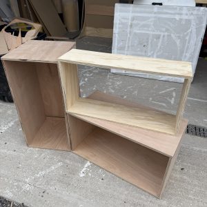 Set of 3 display boxes